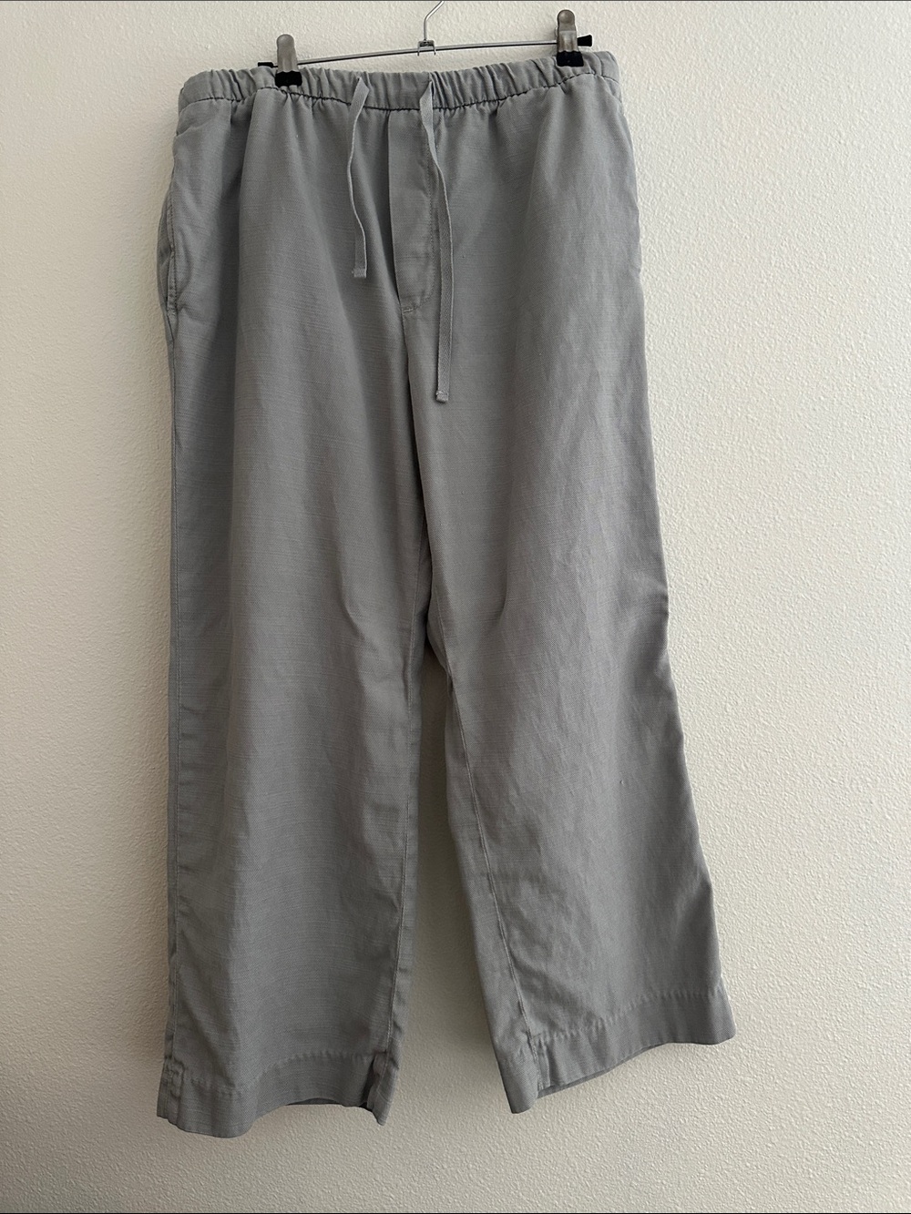 Zara Relaxed Drawstring Pants - Gray Large
